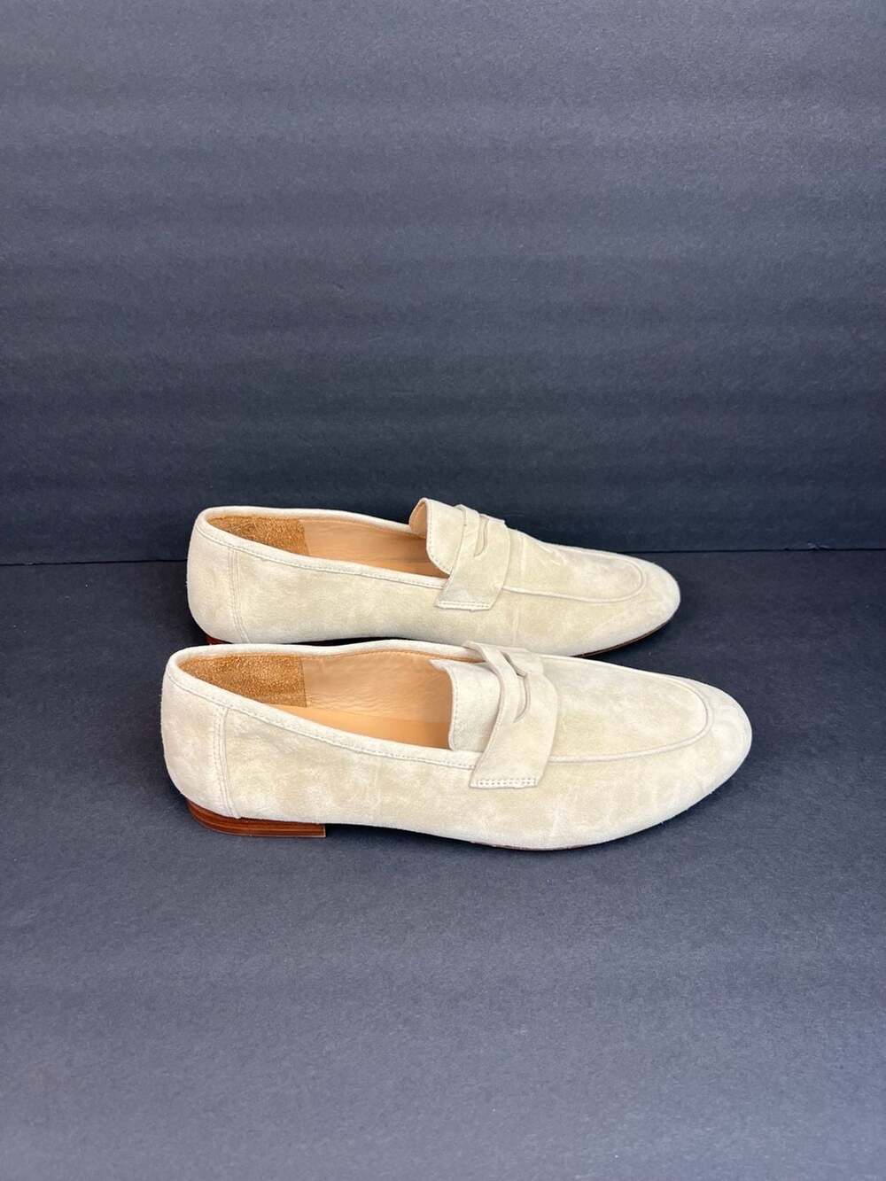 Quince Italian Soft Suede Leather Penny Loafers Women’s Size 10.5 Shoes